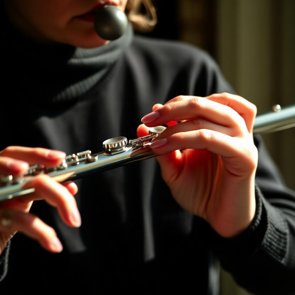 Person playing flute